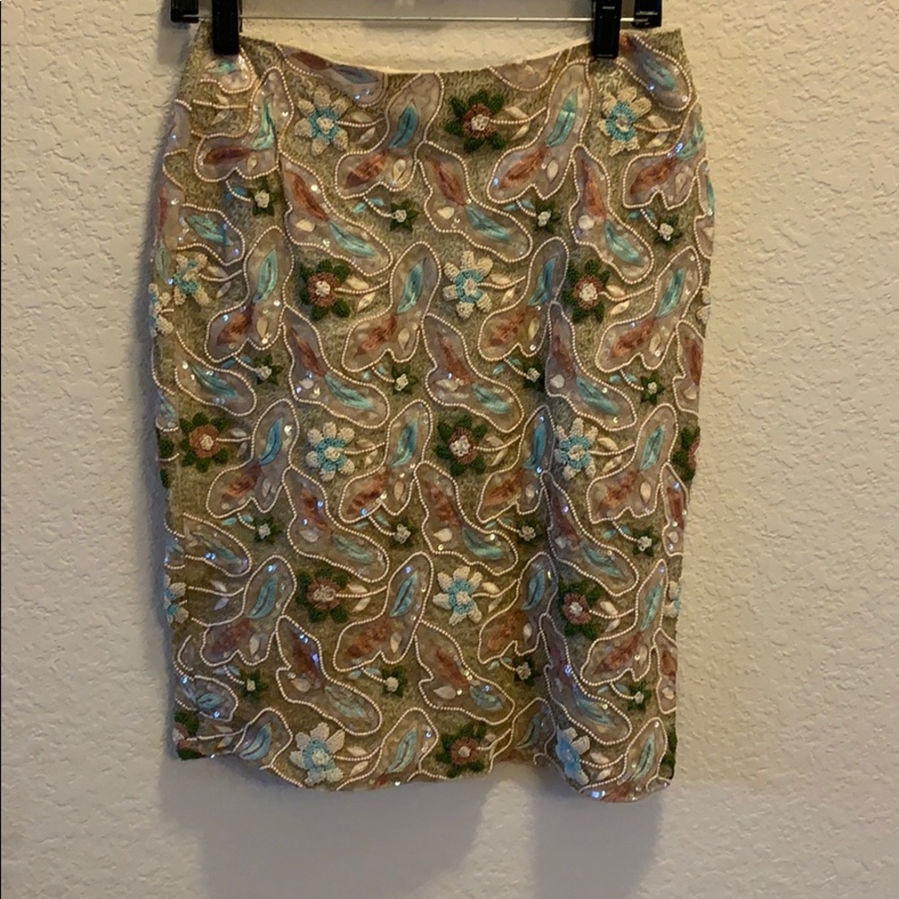 B Michael Couture Beaded Skirt, Check The Pics!